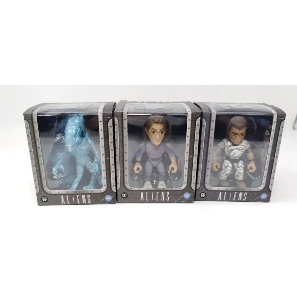 Aliens Movie Figures 3.2 inch Loyal Subjects Blue Alien Bishop Hudson Lot of 3